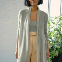 White + Warren Essential Cashmere Trapeze Cardigan Cardigans