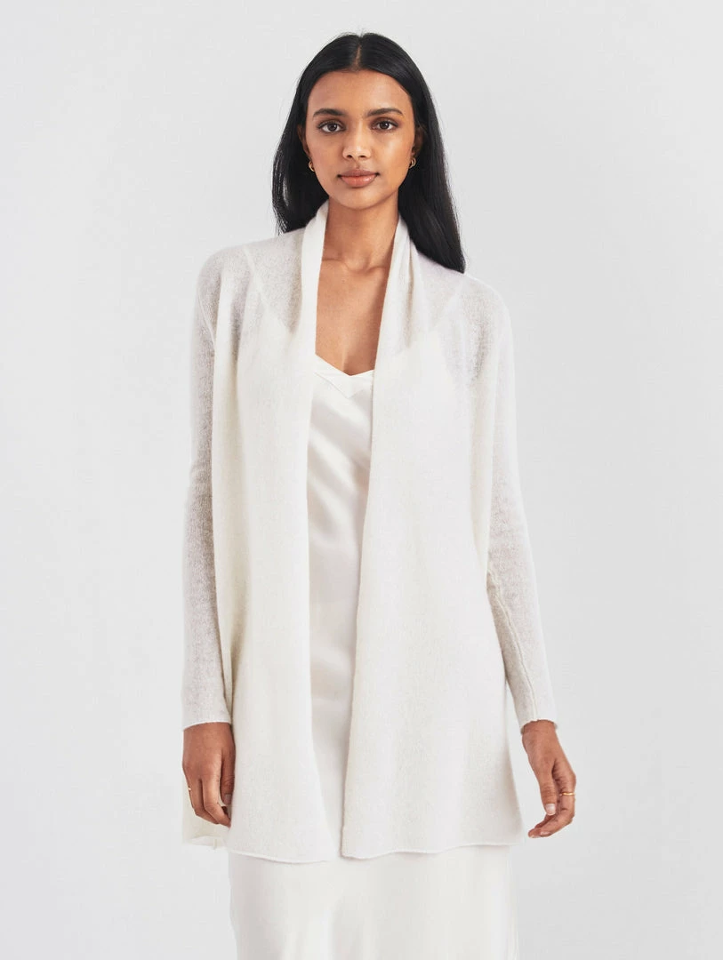 Best deal ✔️ White + Warren Essential Cashmere Trapeze Cardigan ⌛ 5 White + Warren Essential Cashmere Trapeze Cardigan