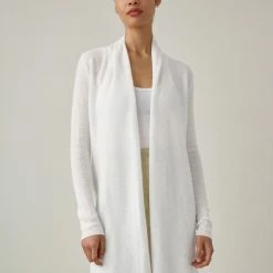 White + Warren Essential Cashmere Trapeze Cardigan