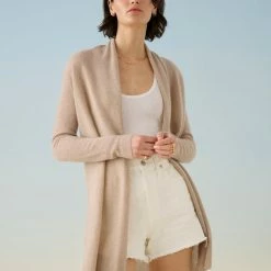 White + Warren Essential Cashmere Trapeze Cardigan
