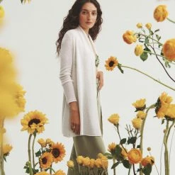 White + Warren Essential Cashmere Trapeze Cardigan