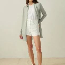 White + Warren Essential Cashmere Trapeze Cardigan Cardigans