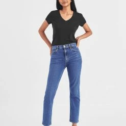 White + Warren Cotton Modal V Neck Tee