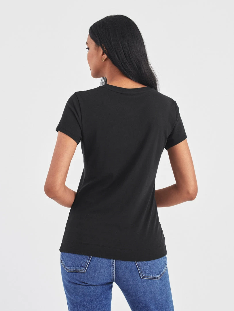 Buy 🌟 White + Warren Cotton Modal V Neck Tee 👏 6 White + Warren Cotton Modal V Neck Tee