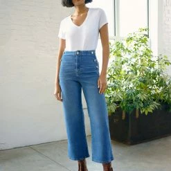 White + Warren Cotton Modal V Neck Tee Tops + Tees