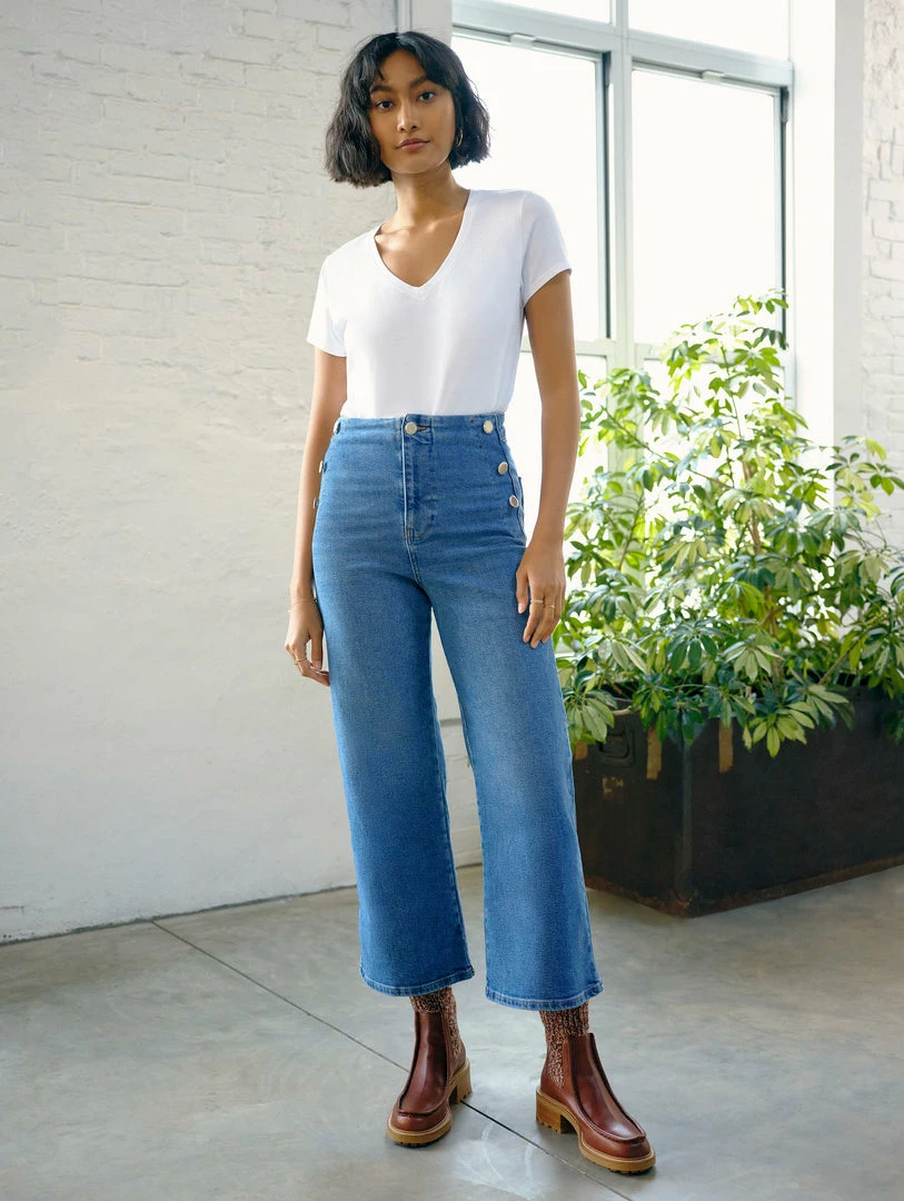 Discount 🎁 White + Warren Cotton Modal V Neck Tee Tops + Tees 💯 2 White + Warren Cotton Modal V Neck Tee Tops + Tees