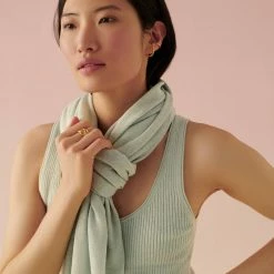 White + Warren Linen Blend Two Way Angled Topper Vacation Wardrobe