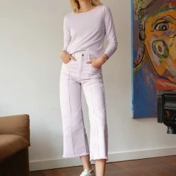 White + Warren Cotton Modal Boatneck Tee