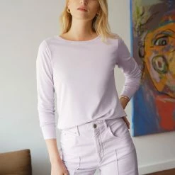 White + Warren Cotton Modal Boatneck Tee