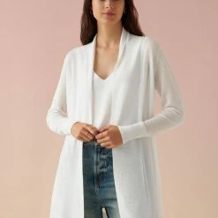 Wholesale 🌟 White + Warren Linen Blend Open Cardigan Celebration Shop ✔️ 8 White + Warren Linen Blend Open Cardigan Celebration Shop