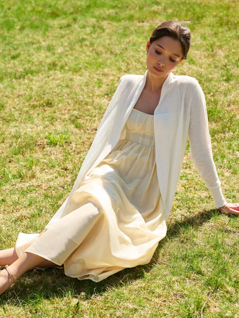 Wholesale 🌟 White + Warren Linen Blend Open Cardigan Celebration Shop ✔️ 4 White + Warren Linen Blend Open Cardigan Celebration Shop