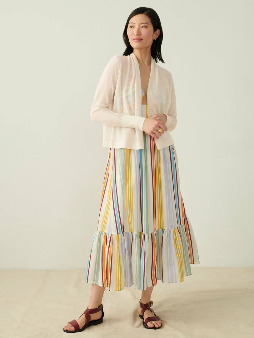 Brand new 🔔 White + Warren Linen Blend Cropped Open Cardigan Celebration Shop 🥰 3 White + Warren Linen Blend Cropped Open Cardigan Celebration Shop