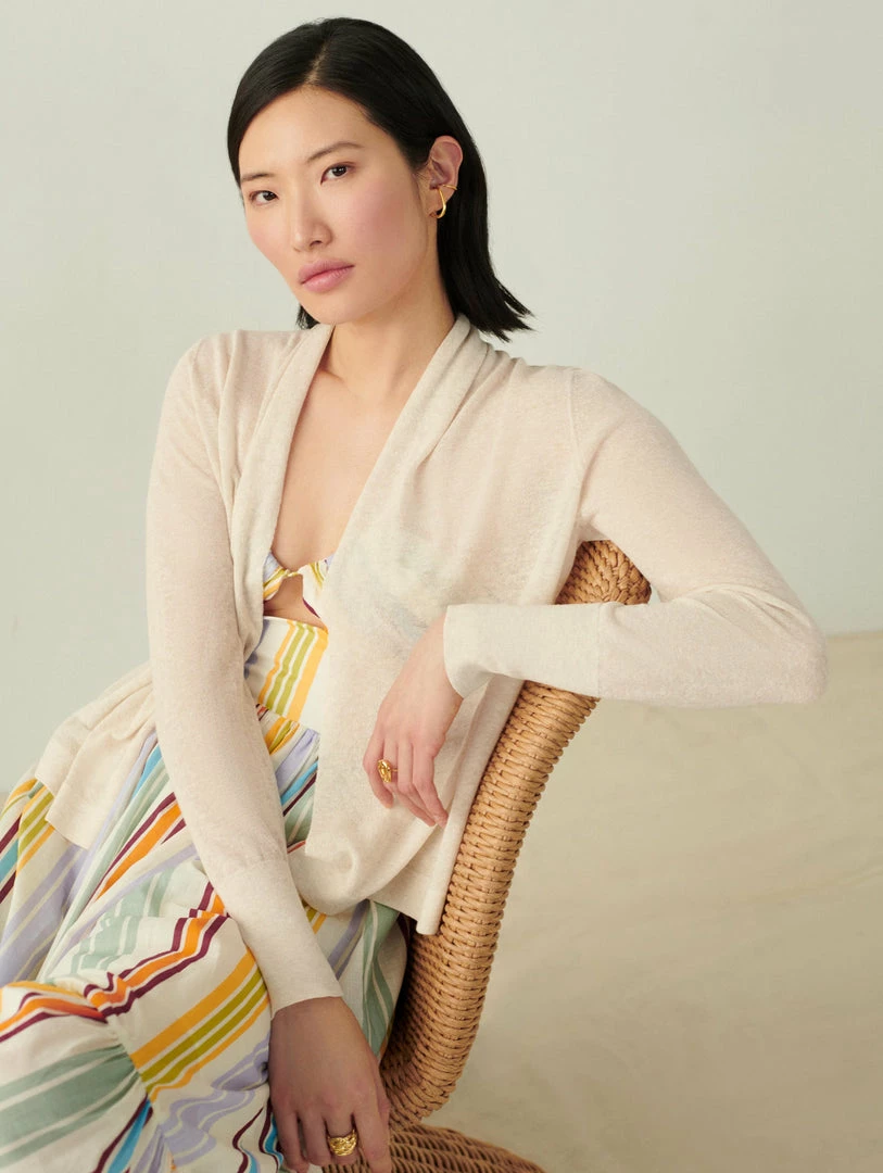 Brand new 🔔 White + Warren Linen Blend Cropped Open Cardigan Celebration Shop 🥰 1 White + Warren Linen Blend Cropped Open Cardigan Celebration Shop