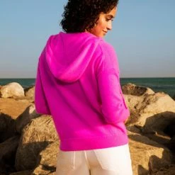 White + Warren Cashmere Zip Up Hoodie Almost Gone