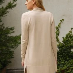 White + Warren Cardigans Cotton Long Open Cardigan