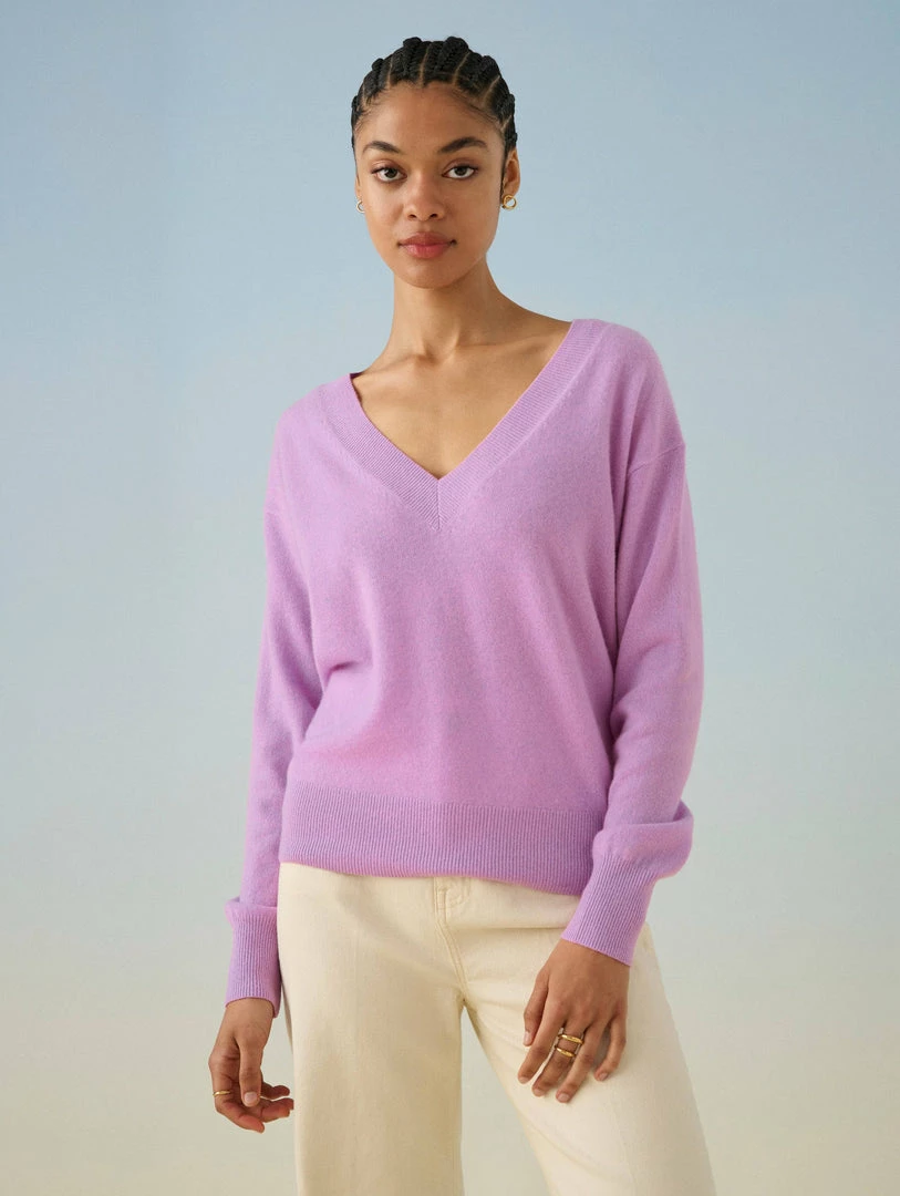 Deals 🎁 White + Warren 🌞 Summer Staples Essential Cashmere V Neck 😉 1 White + Warren Summer Staples Essential Cashmere V Neck