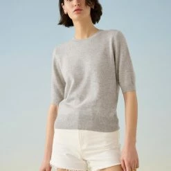 White + Warren Essential Cashmere Tee Celebration Shop