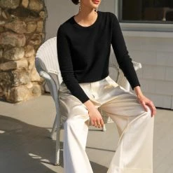 Buy 😍 White + Warren Best-Sellers Essential Cashmere Shrunken Crewneck ✨ 11 White + Warren Best-Sellers Essential Cashmere Shrunken Crewneck