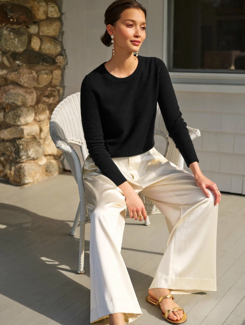 Buy 😍 White + Warren Best-Sellers Essential Cashmere Shrunken Crewneck ✨ 6 White + Warren Best-Sellers Essential Cashmere Shrunken Crewneck