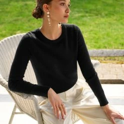 Buy 😍 White + Warren Best-Sellers Essential Cashmere Shrunken Crewneck ✨ 9 White + Warren Best-Sellers Essential Cashmere Shrunken Crewneck