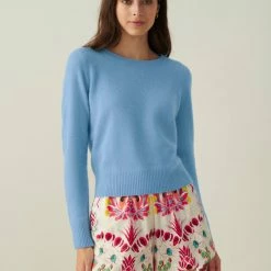 White + Warren The New Twinset Essential Cashmere Shrunken Crewneck