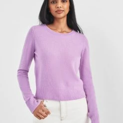 White + Warren Sweaters Essential Cashmere Shrunken Crewneck