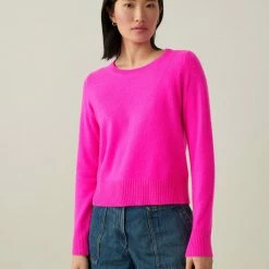 White + Warren Essential Cashmere Shrunken Crewneck The New Twinset