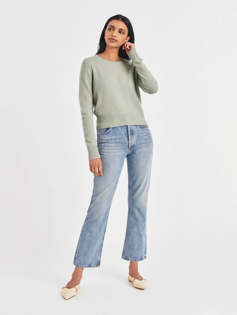 Budget 🥰 White + Warren Essential Cashmere Shrunken Crewneck The New Twinset 🔔 3 White + Warren Essential Cashmere Shrunken Crewneck The New Twinset