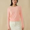 White + Warren Essential Cashmere Shrunken Crewneck