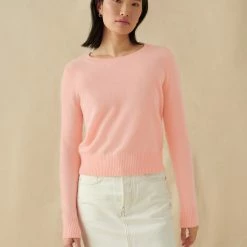 White + Warren Essential Cashmere Shrunken Crewneck