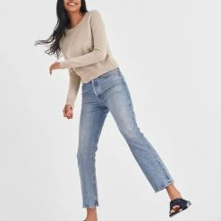 White + Warren Sweaters Essential Cashmere Shrunken Crewneck