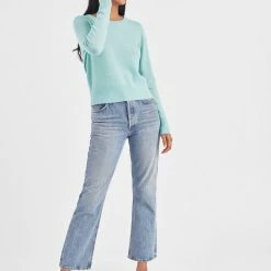 White + Warren Essential Cashmere Shrunken Crewneck