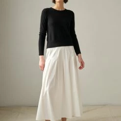 White + Warren Best-Sellers Essential Cashmere Shrunken Crewneck