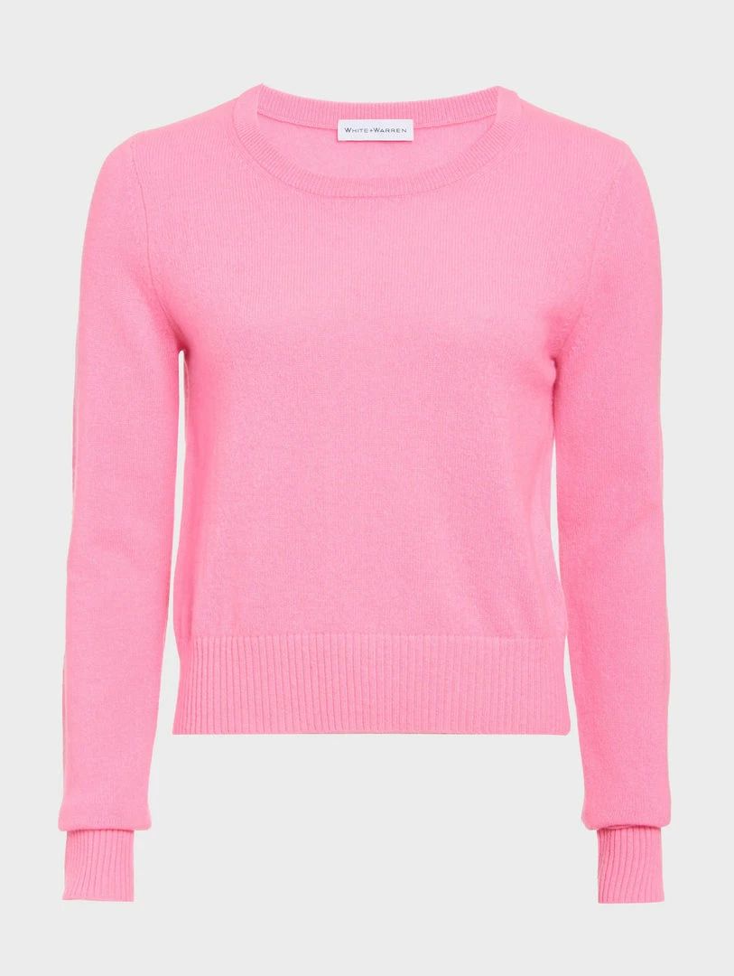 Brand new โค๏ธ White + Warren Essential Cashmere Shrunken Crewneck Almost Gone ๐ 5 White + Warren Essential Cashmere Shrunken Crewneck Almost Gone