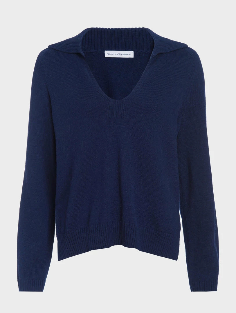 Brand new ⭐ White + Warren Cotton Long Sleeve Polo Almost Gone 🎉 5 White + Warren Cotton Long Sleeve Polo Almost Gone