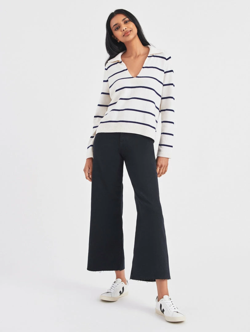 Best Sale ๐ White + Warren Cotton Long Sleeve Polo ๐ฏ 1 White + Warren Cotton Long Sleeve Polo