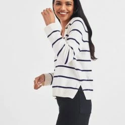 Best Sale ๐ White + Warren Cotton Long Sleeve Polo ๐ฏ 7 White + Warren Cotton Long Sleeve Polo