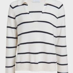 Best Sale ๐ White + Warren Cotton Long Sleeve Polo ๐ฏ 9 White + Warren Cotton Long Sleeve Polo