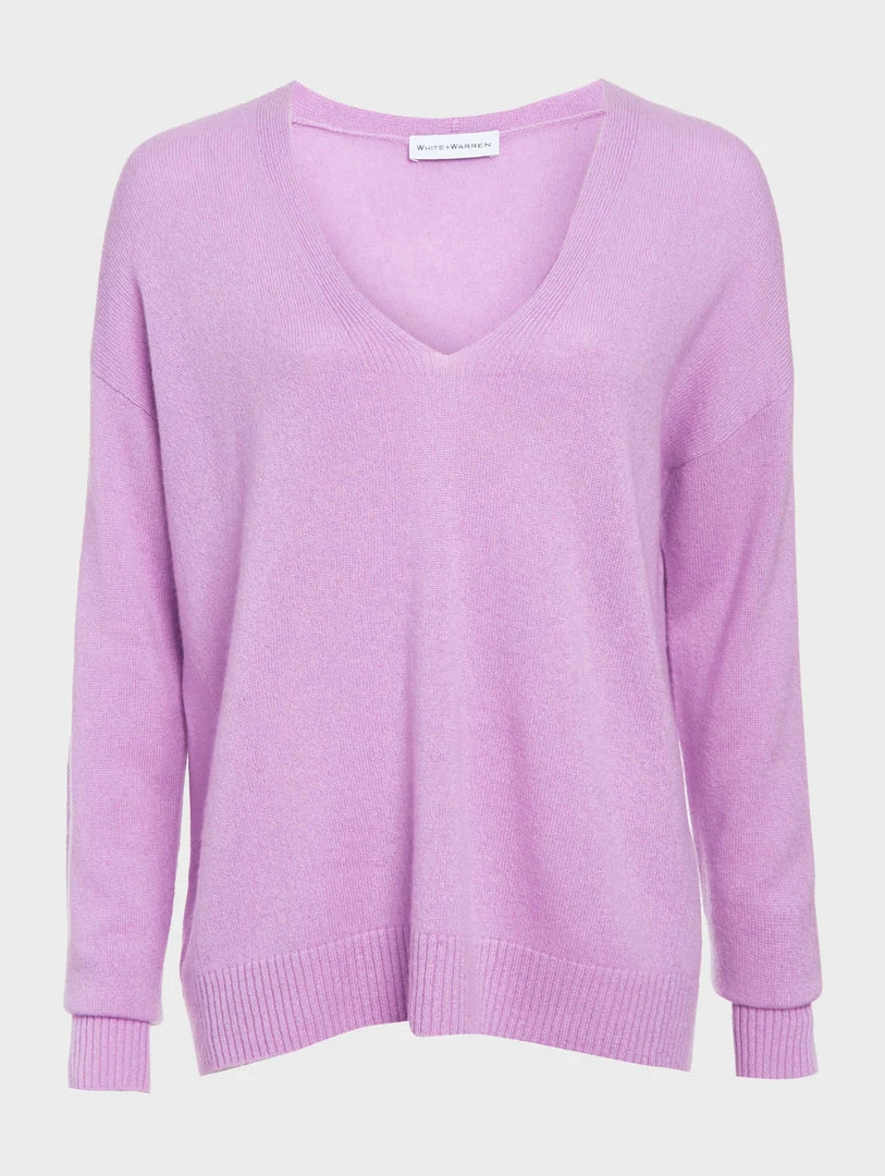 New ❤️ White + Warren Cashmere Relaxed V Neck Almost Gone 👍 4 White + Warren Cashmere Relaxed V Neck Almost Gone