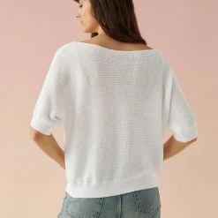 White + Warren Linen Off Shoulder Tee Best-Sellers
