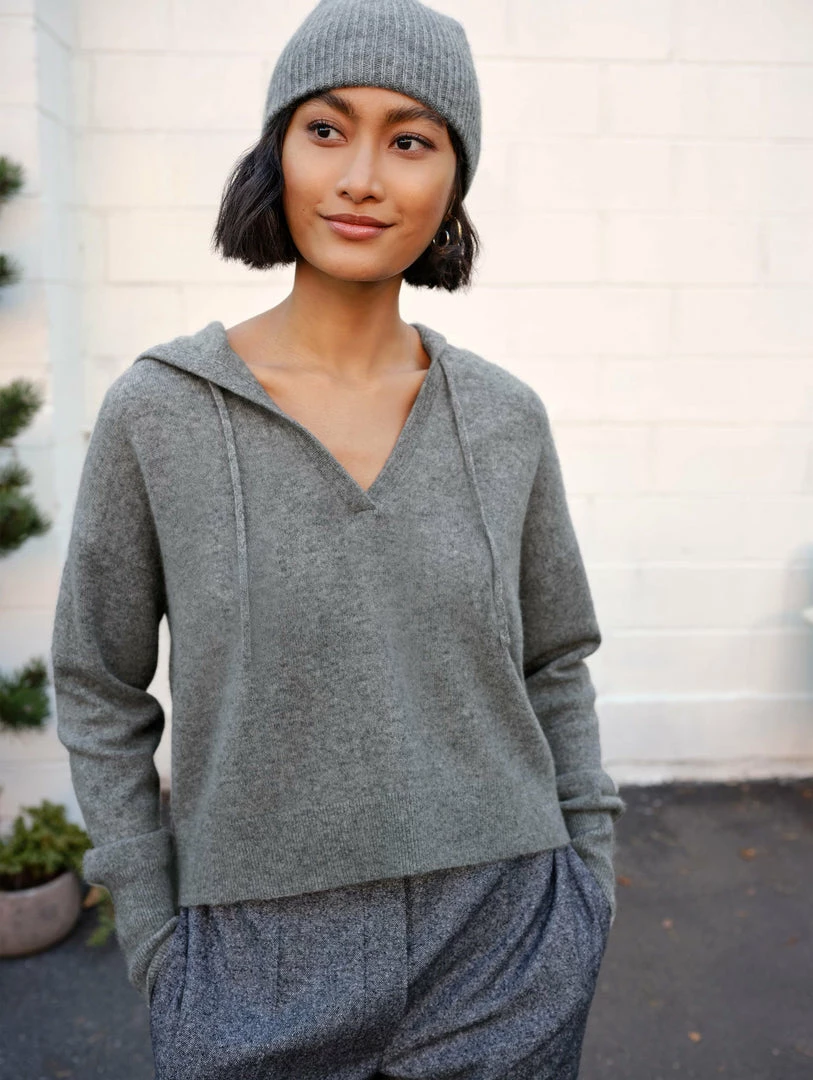 Promo 🎉 White + Warren Sweaters Cashmere Hoodie 👏 4 White + Warren Sweaters Cashmere Hoodie