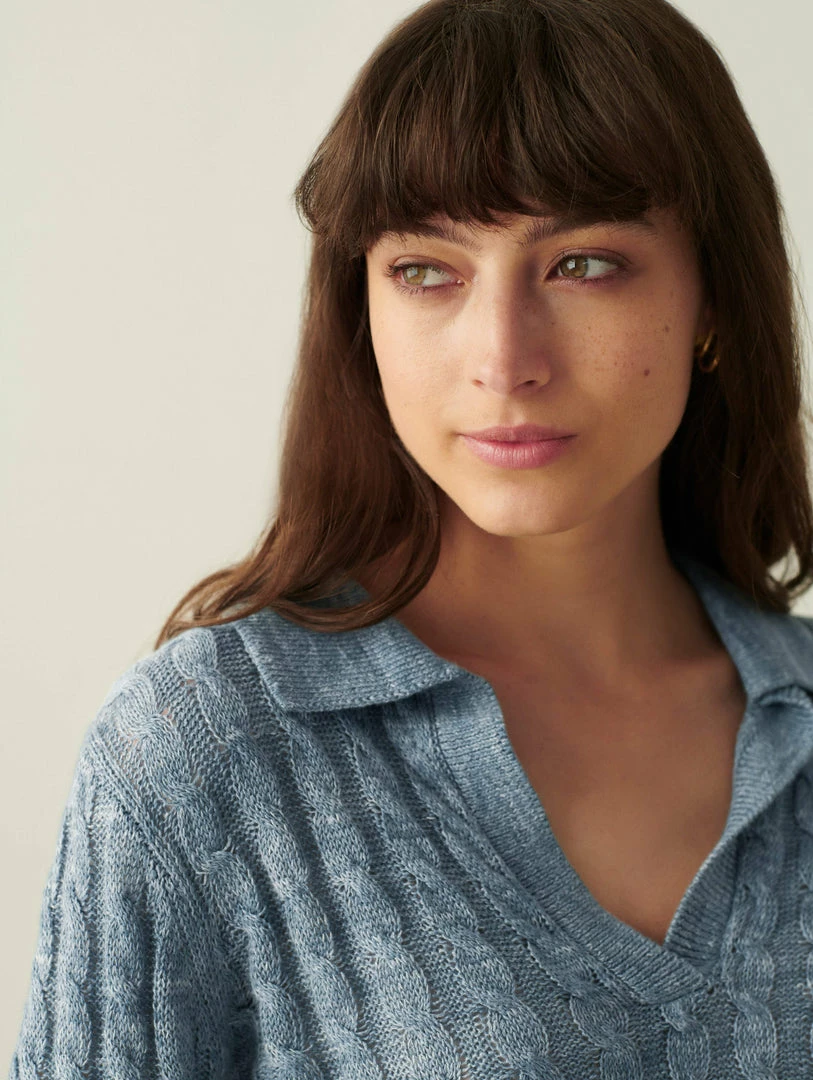 Flash Sale 🌟 White + Warren Linen Cable Polo Vacation Wardrobe 💯 3 White + Warren Linen Cable Polo Vacation Wardrobe