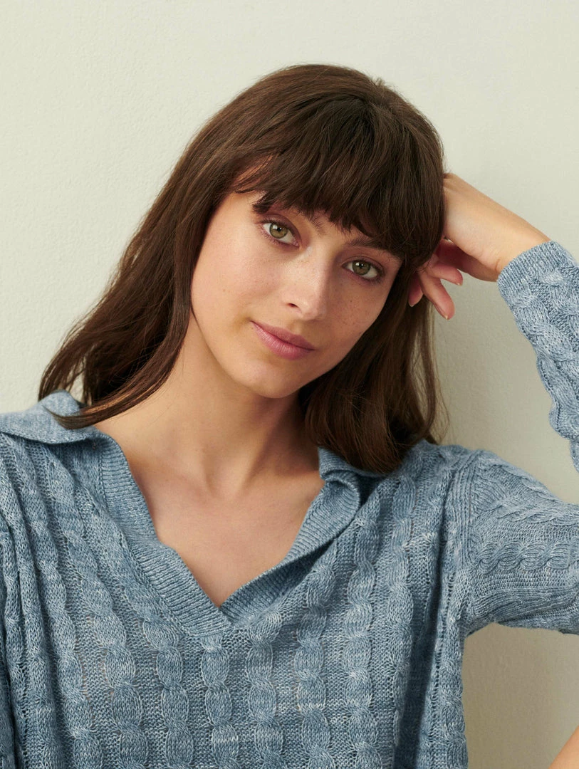 Flash Sale 🌟 White + Warren Linen Cable Polo Vacation Wardrobe 💯 4 White + Warren Linen Cable Polo Vacation Wardrobe