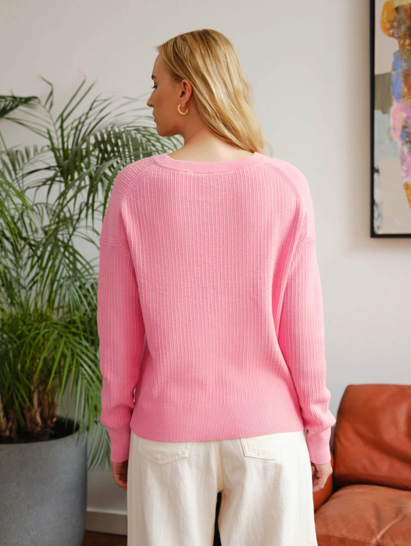 Cheap ✔️ White + Warren Cotton Multi Rib Easy Crewneck ⭐ 4 White + Warren Cotton Multi Rib Easy Crewneck