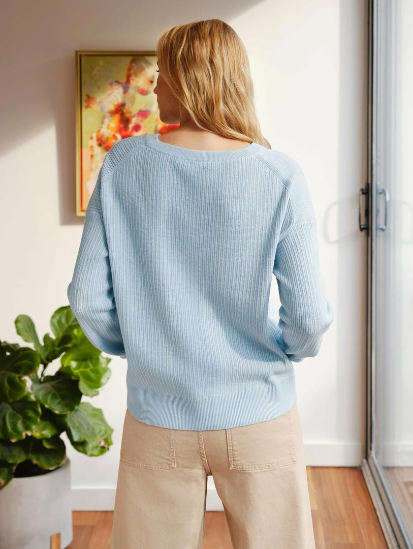 Budget 🔥 White + Warren Cotton Multi Rib Easy Crewneck Sweaters 🎉 3 White + Warren Cotton Multi Rib Easy Crewneck Sweaters