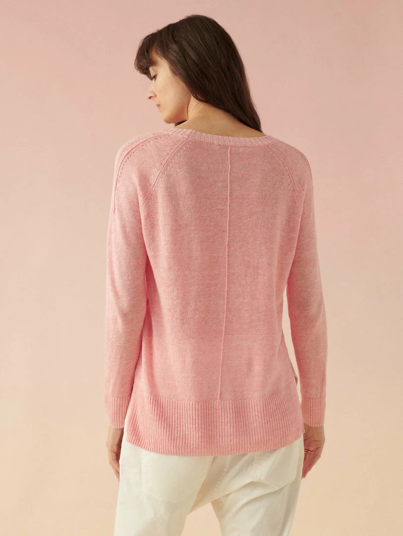 Best deal 🔥 White + Warren Vacation Wardrobe Linen Easy Crewneck 🥰 5 White + Warren Vacation Wardrobe Linen Easy Crewneck