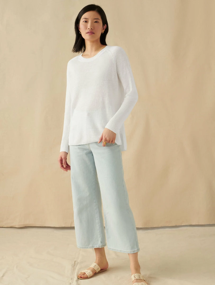 Best reviews of ๐ White + Warren Linen Easy Crewneck ๐ฅฐ 2 White + Warren Linen Easy Crewneck