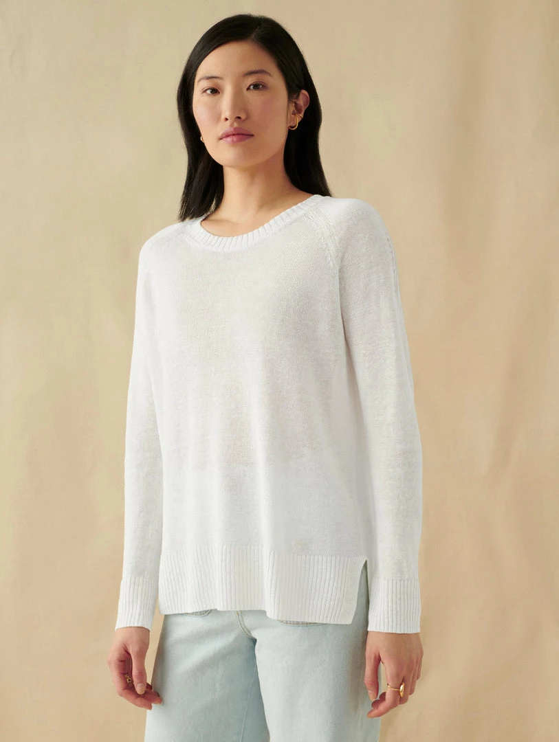 Best reviews of ๐ White + Warren Linen Easy Crewneck ๐ฅฐ 1 White + Warren Linen Easy Crewneck