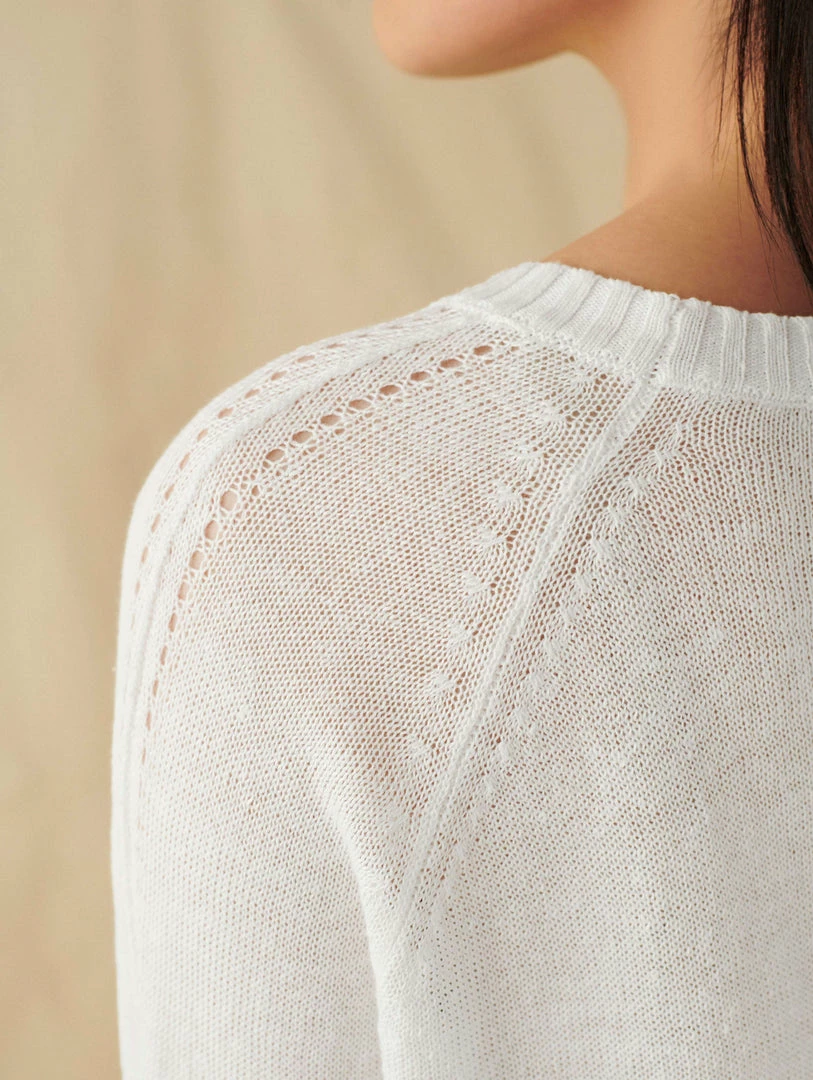 Best reviews of ๐ White + Warren Linen Easy Crewneck ๐ฅฐ 3 White + Warren Linen Easy Crewneck