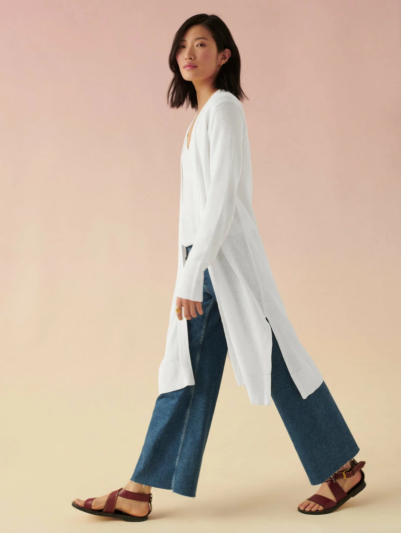 Promo ๐ฅฐ White + Warren Linen Long Open Cardigan ๐ 3 White + Warren Linen Long Open Cardigan